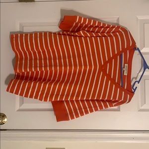 Orange striped top